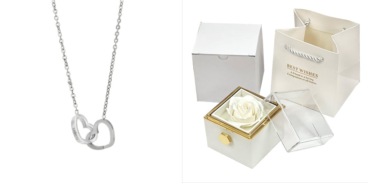 menRotating Soap Flower Rose Gift Box Creative Rotating Rose Jewelry Packaging Box Valentine's Day Gift For Wo